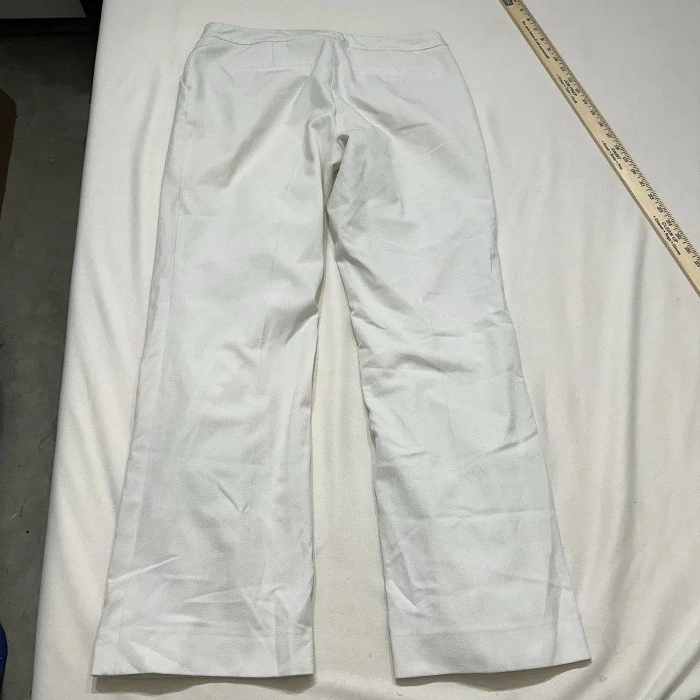 Calvin Klein Womens Ivory Dress Pants Lined‎ Career Suit Trousers